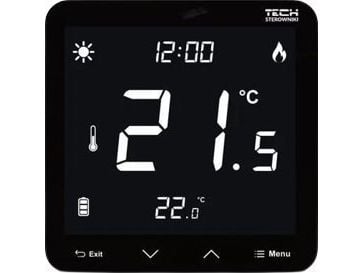 Tech R-10s Plus kaksitoiminen huoneohjain L-10 trimmille, musta STR10SPBK STR10SPBK