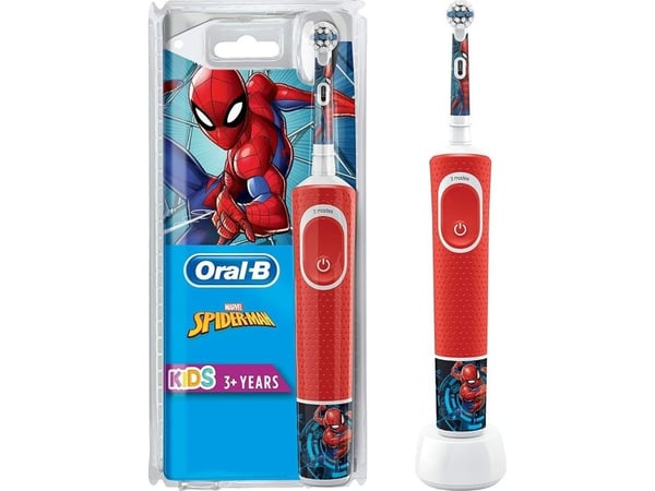 Oral-B 80339051, Lapsi, Värisevä hammasharja, Päivittäinen käyttö, Punainen, 2 min, Erittäin pehmeä