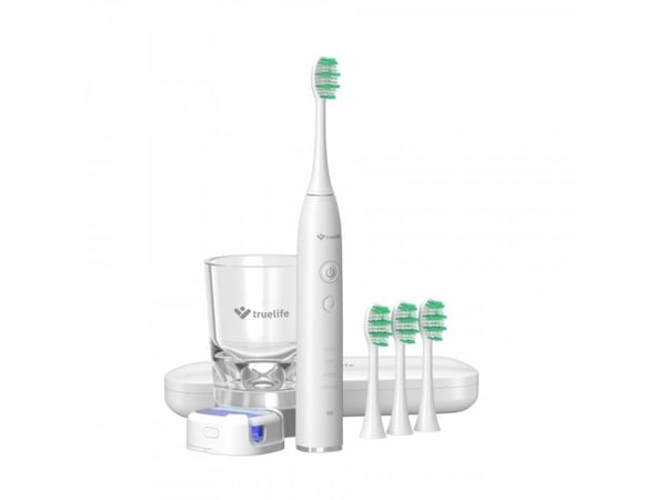 TrueLife TLSBGLUV, Voksen, Sonik tannbørste, Massasje, Normal, Sensitiv / Myk, Whitening, 80000 bevegelser per minutt, Hvit, 2 min