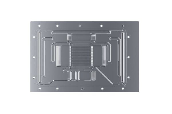 Alphacool 13463, Bakplate, Akryl, Aluminium, Sort, Rustfritt stål, 1/4", 145,2 mm, 214,9 mm