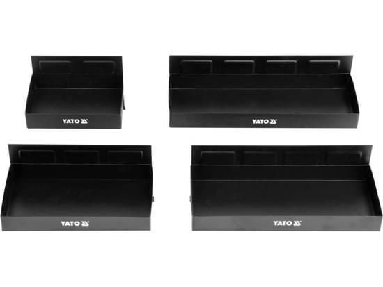 Yato YT-08682, Musta, 4 hyllyä, Terästä, Terästä, 125 mm, 120 mm