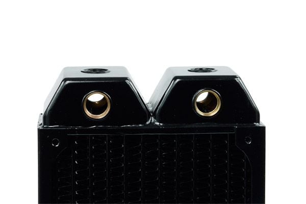 Alphacool Kühler, Kjøleribbe, Messing, Kopper, Stål, Sort, 12 cm, 124 mm, 157 mm
