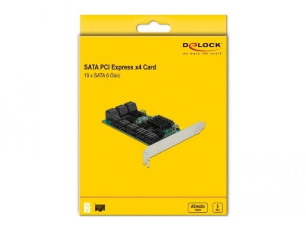 Delock - Lagringskontroll - SATA 6Gb/s - PCIe 3.0 x4
