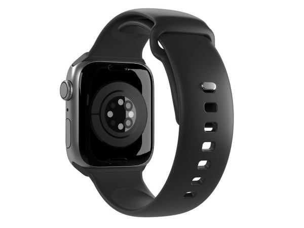 PURO ICON - Elastisk bånd for Apple Watch 38/40/41 mm (S/M & M/L) (svart)