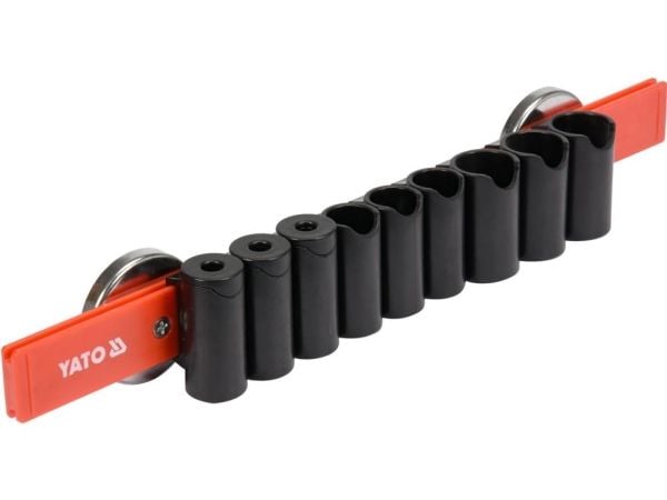 Yato YT-08354, Magnetisk verktøy holder, 2,7 kg, Tang, Skrutrekker, Universell, ABS, Sort, Rød, 9 stykker