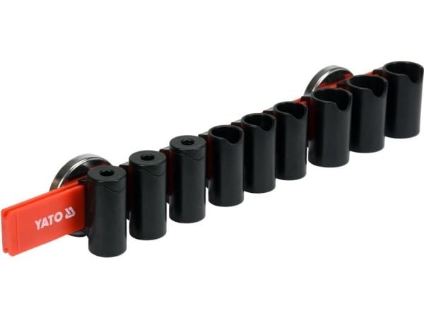 Yato YT-08354, Magnetisk verktøy holder, 2,7 kg, Tang, Skrutrekker, Universell, ABS, Sort, Rød, 9 stykker