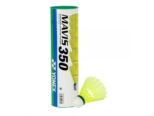 Yonex Mavis 350 sulkapallo, keltainen, hidas, 6 kpl