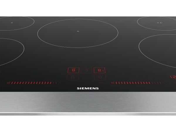 Siemens iQ100 EH801LVC1E - Induktionshäll - 5 kokplattor - Fördjupning - bredd: 78 cm - djup: 50 cm - svart