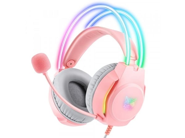 Onikuma Gaming Headphones X26 (med ledning) Rosa