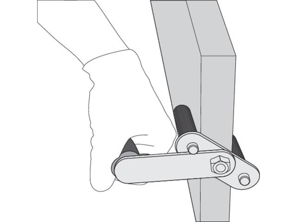 Yato YT-37440, Drywall panel carrier, Musta, Punainen, Terästä