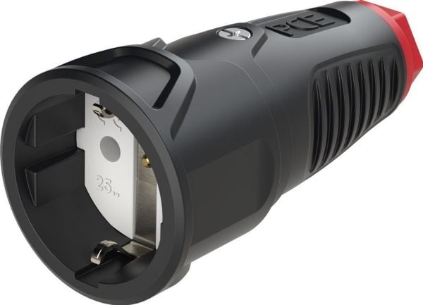PCE Bærbar gummisokkel 16A 2P + Z 230V SCHUKO VDE IP20 TAURUS2 2510-sr