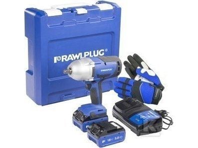 Slagstrammer RawlPlug R-PIW18-XL2; 18 V; 2x5,0 Ah batteri