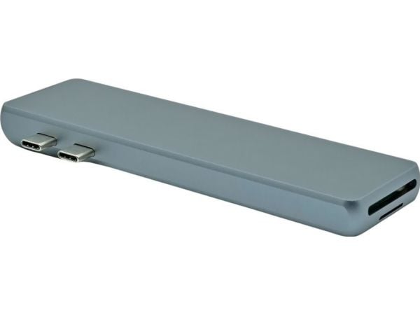 ProXtend 8in1 MultiHub - Dokkingstasjon - USB-C 3.2 Gen 1 x 2 - HDMI - 1GbE - for Apple MacBook Pro