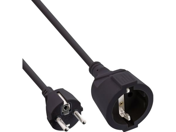 InLine-virtalähteen jatkokaapeli - CEE 7/7 (M) ( 16410F )