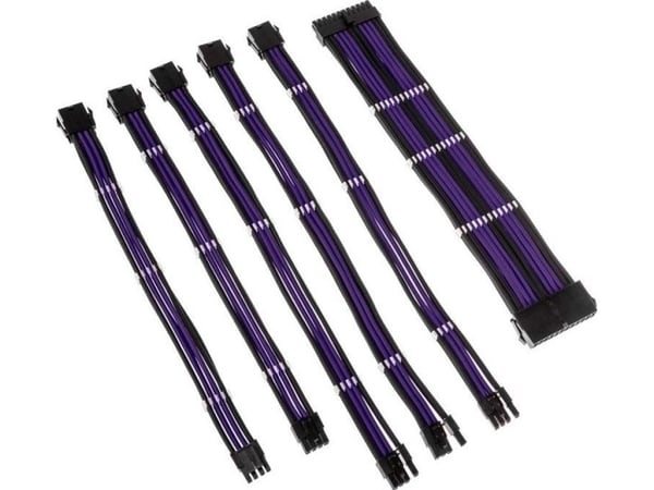 Kolink Core Adept - Skjøteledningskabelsett - jet black/titan purple