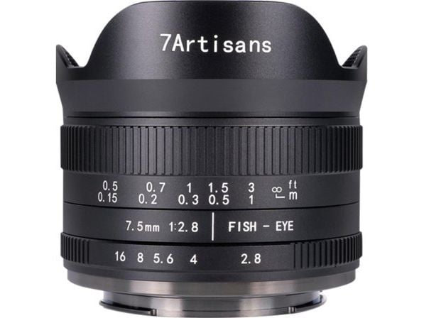 7Artisans 7.5mm F2.8 Mark II, Vidvinkelobjektiv med fisheye, 11/9, Nikon Z