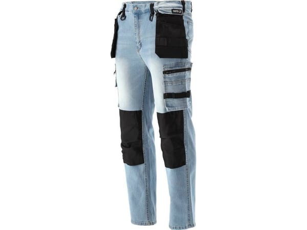 YATO monteringsarbeidsbukser i denim str. XL