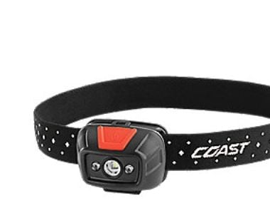 COAST FL19 - Hodelykt - LED - 2-modus - hvitt/rødt lys