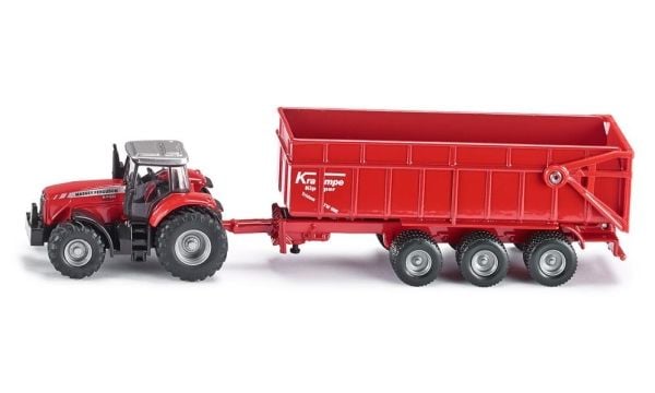 Siku 1:87 Massey Ferguson With Trailer