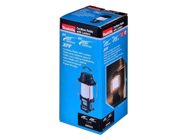 MAKITA radio med lampe og lommelykt DMR055 260 lm