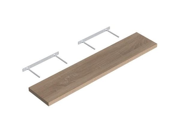 Vegghylle Velano FS 118/24, eik, 118x23,5x3,8 cm