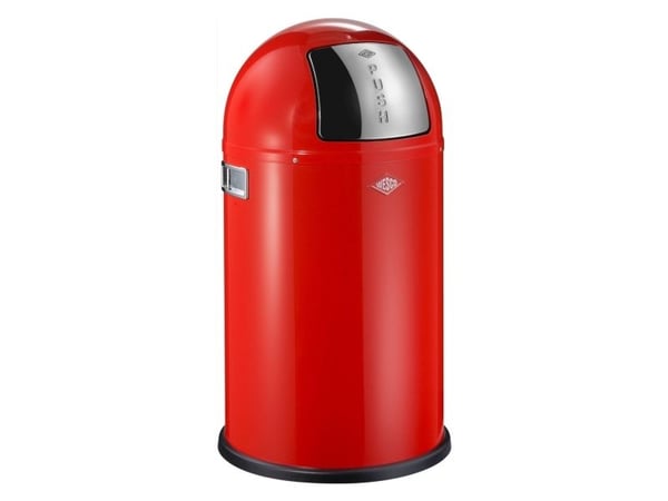 Wesco 175531-02, 22 l, Rund, Metall, Plast, Rostfritt stål, Stål, Röd, Stål, Manuell
