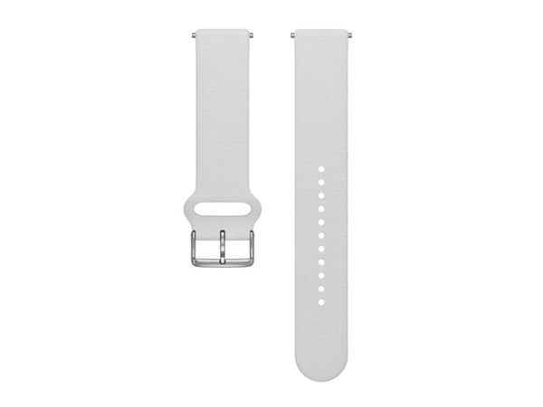 Polar silikonarmband 20 mm, vitt, S-L