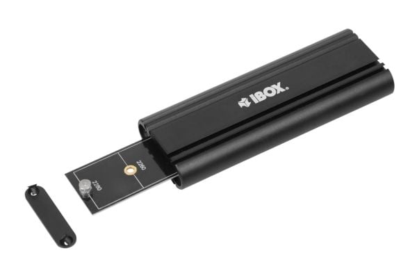 iBOX HD-07 - Drevkabinett - M.2 - M.2 NVMe Card - USB-C 3.2 (Gen 2x1) - svart