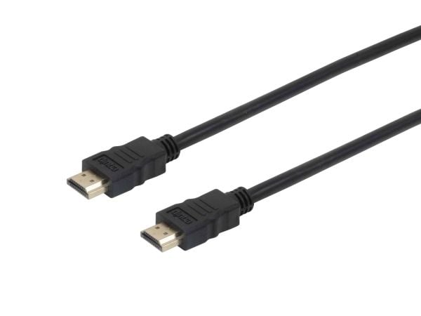 utstyr - Høyhastighets - HDMI-kabel med Ethernet - HDMI hann til HDMI hann - 1,8 m - Svart - Støtter 4K 60 Hz (pakke med 20) (159350)
