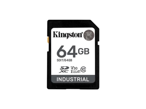 Kingston Industrial - Flashminnekort - 64 GB - A1 / Video Class V30 / UHS-I U3 / Class10 - microSDXC UHS-I