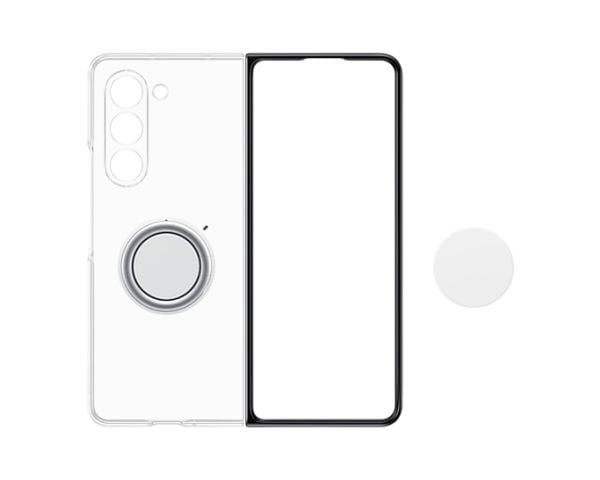 Samsung EF-XF946 - Lommebok for mobiltelefon - gjennomsiktig - for Galaxy Z Fold5