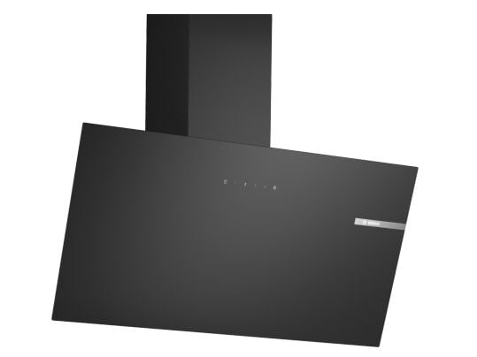Bosch Serie | 2 DWK85DK60 - Panser - skorsteinvinklet - bredde: 79 cm - dybde: 32.5 cm - ekstraksjon og resirkulasjon (-) - svart