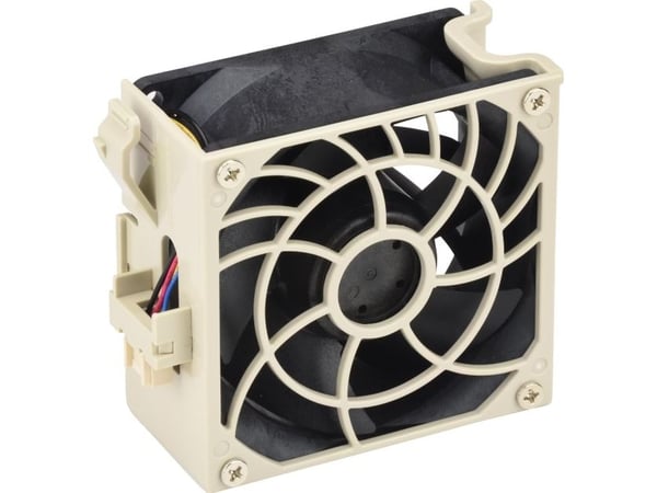 Supermicro FAN-0181L4, Vifte, 8 cm, 9400 RPM, Beige, Sort
