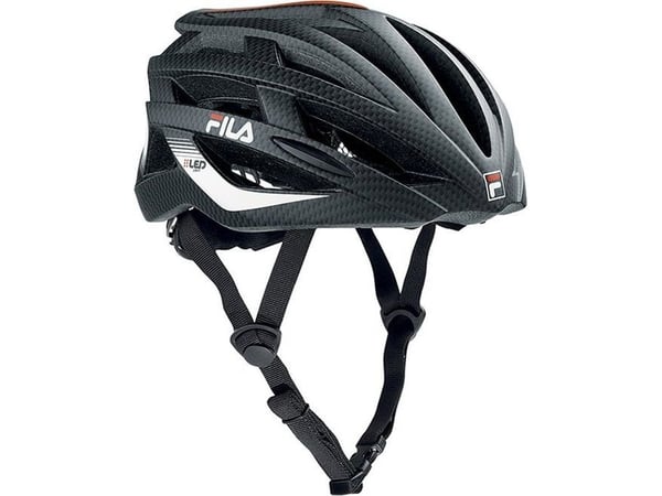 FILA FS Ka FITNESS LED sykkelhjelm sort/rød S/M 54/58
