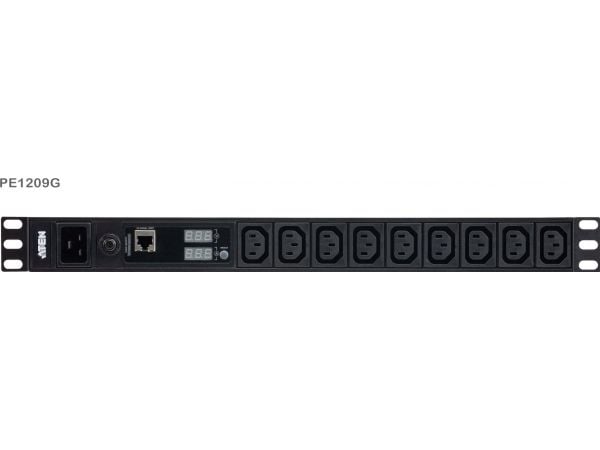 ATEN Basic Metered Series PE1209G - Strømfordelerenhet (kan monteres i rack) - AC 100-240 V - 3840 VA - inngang: IEC 60320 C20 - utgangskontakter: ...