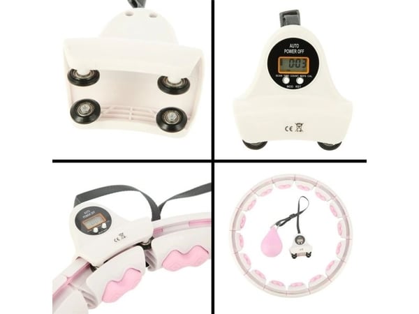 HMS Hula hop HHW06 med knaster, vekt og teller - rosa
