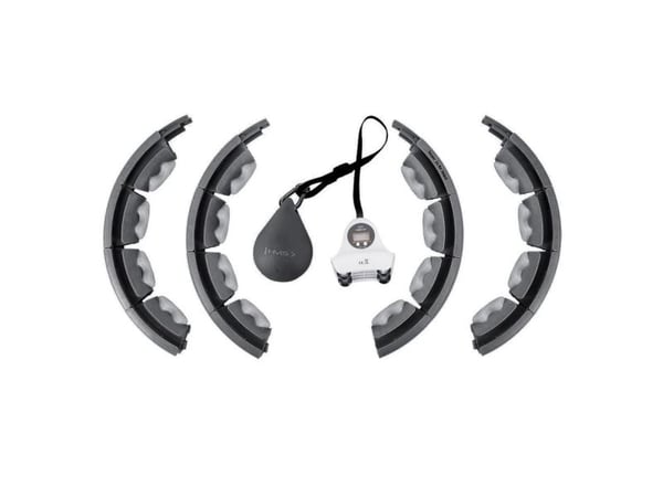 HMS hula hoop HHW06 med knopper, vektbelastning og teller svart