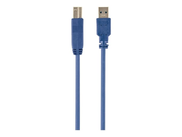 Gembird - USB-kaapeli - USB Type A (han) til USB Type B (han) - USB 3.0 - 1,8 m - muoto - sininen