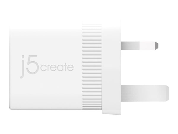 j5create JUP1420 - Strömadapter - 20 Watt - 3 A - PD 3.0 (USB-C) - vit