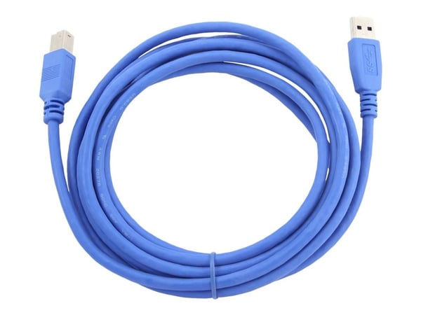 Gembird - USB-kaapeli - USB Type A (han) til USB Type B (han) - USB 3.0 - 3 m - formet - blå