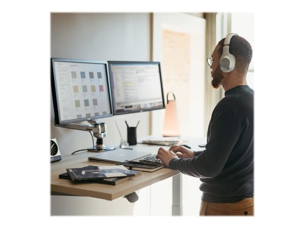 Ergotron LX Dual Side-by-Side Arm - Monteringssett (skrivebordsklemmemontering, kausemontering, stang, 2 leddarmer, 2 utvidelsesbraketter, T-bøyle,...