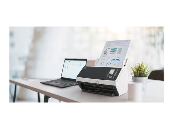 Ricoh fi-8190 - Dokumentskanner - Dobbel CIS - Dupleks - 216 x 355.6 mm - 600 dpi x 600 dpi - inntil 90 spm (mono) / inntil 90 spm (farge) - ADF (1...