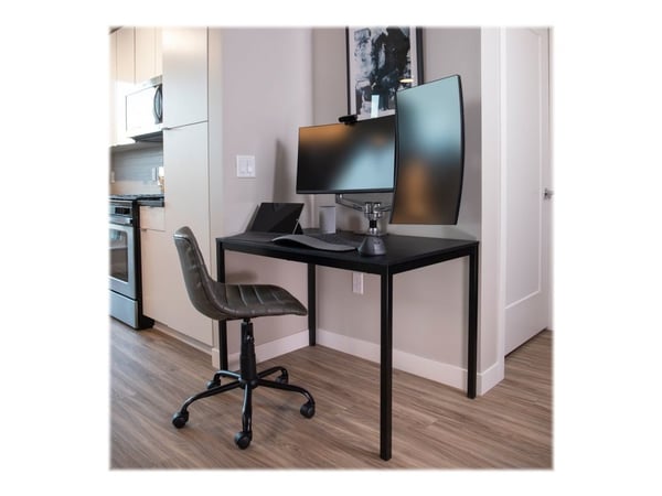 Ergotron LX Dual Side-by-Side Arm - Monteringssett (skrivebordsklemmemontering, kausemontering, stang, 2 leddarmer, 2 utvidelsesbraketter, T-bøyle,...