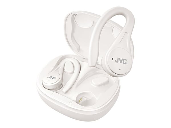 JVC HA-EC25T - Form - True wireless-hodetelefoner med mikrofon - i øret - over-øret-montering - Bluetooth