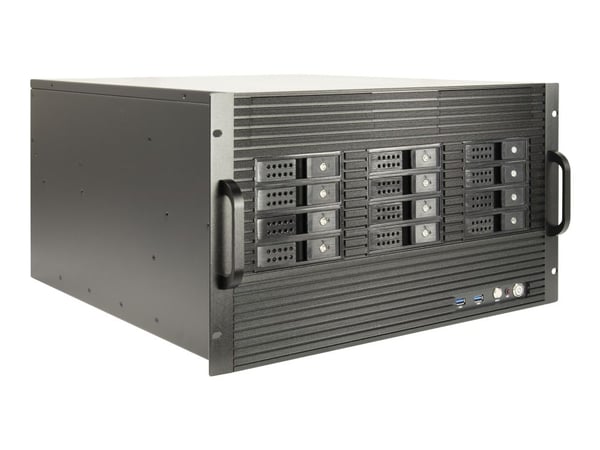 Inter-Tech IPC 6U-6520 - Rackmonterbar - forlenget ATX / SSI EEB - hot-swap - ingen strømforsyning (ATX / PS/2) - USB