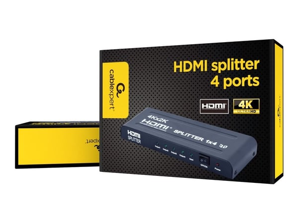 Cablexpert DSP-4PH4-002 - Video/lyd-splitter - 4 x HDMI - stasjonær