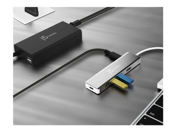 j5create JUP2290C Super Charger - Strømadapter - AC 100-240V - 100 Watt - utgangskontakter: 2 - svart