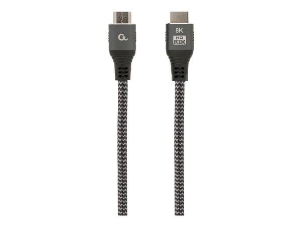 Cablexpert Select Plus Series - Ultra High Speed - HDMI-kabel med Ethernet - HDMI hann til HDMI hann - 1 m - skjermet - støtter 21:9 kinosideforhol...