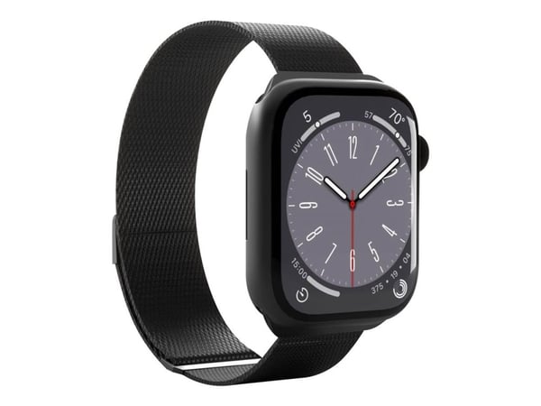 Puro Milanese Magnetic Band - ruostumattomasta teräksestä valmistettu ranneke Apple Watchille 38/40/41 mm (musta)