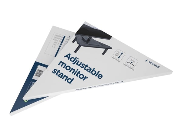Gembird MS-TABLE-02 - Stativ - adjustable, triangle - for skjerm / notebook - plastikk, stål - finteksturert svart